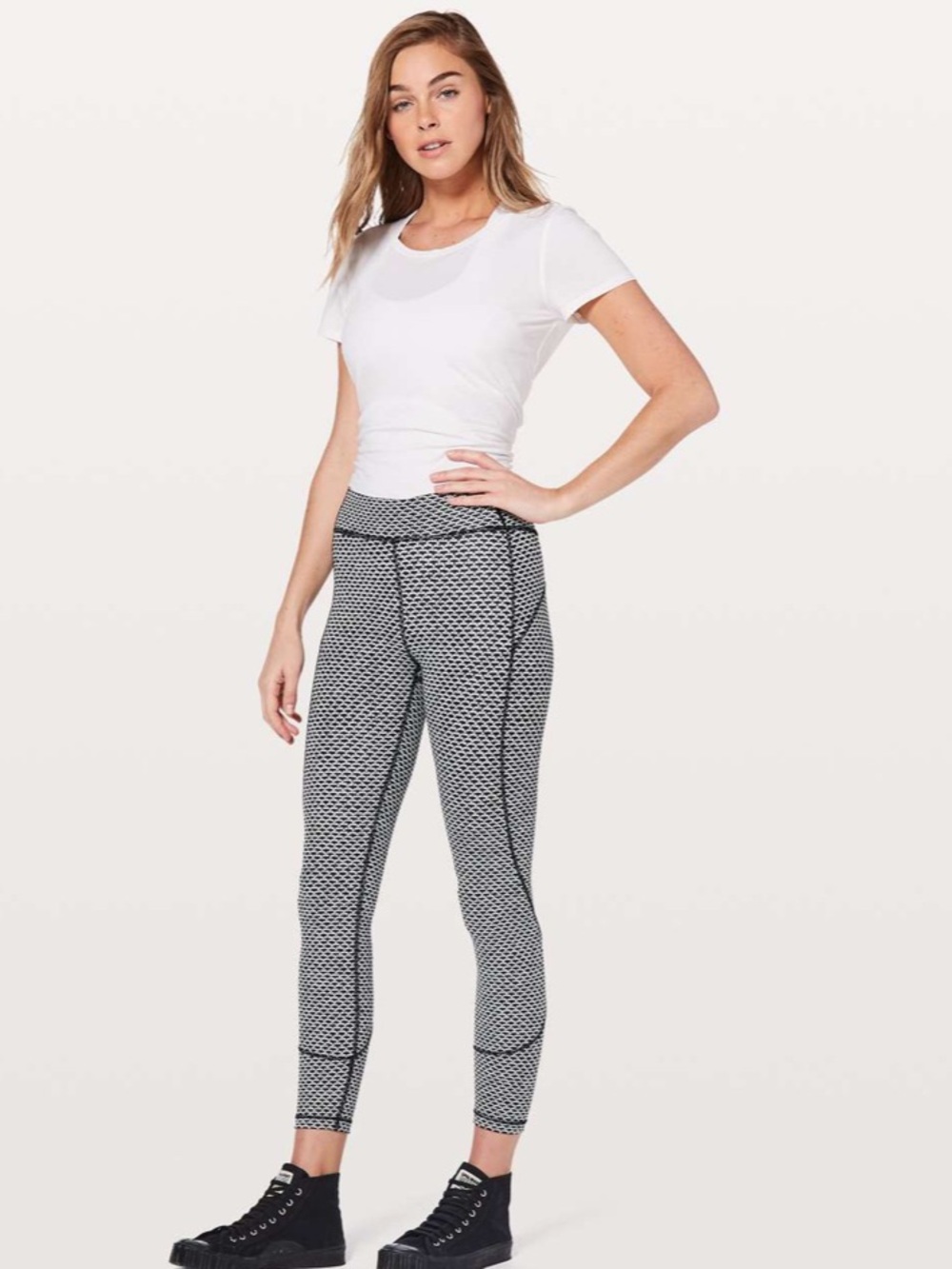 Lululemon in Movement 7/8 Tight Everlux in Monochromic Black 25” size 10